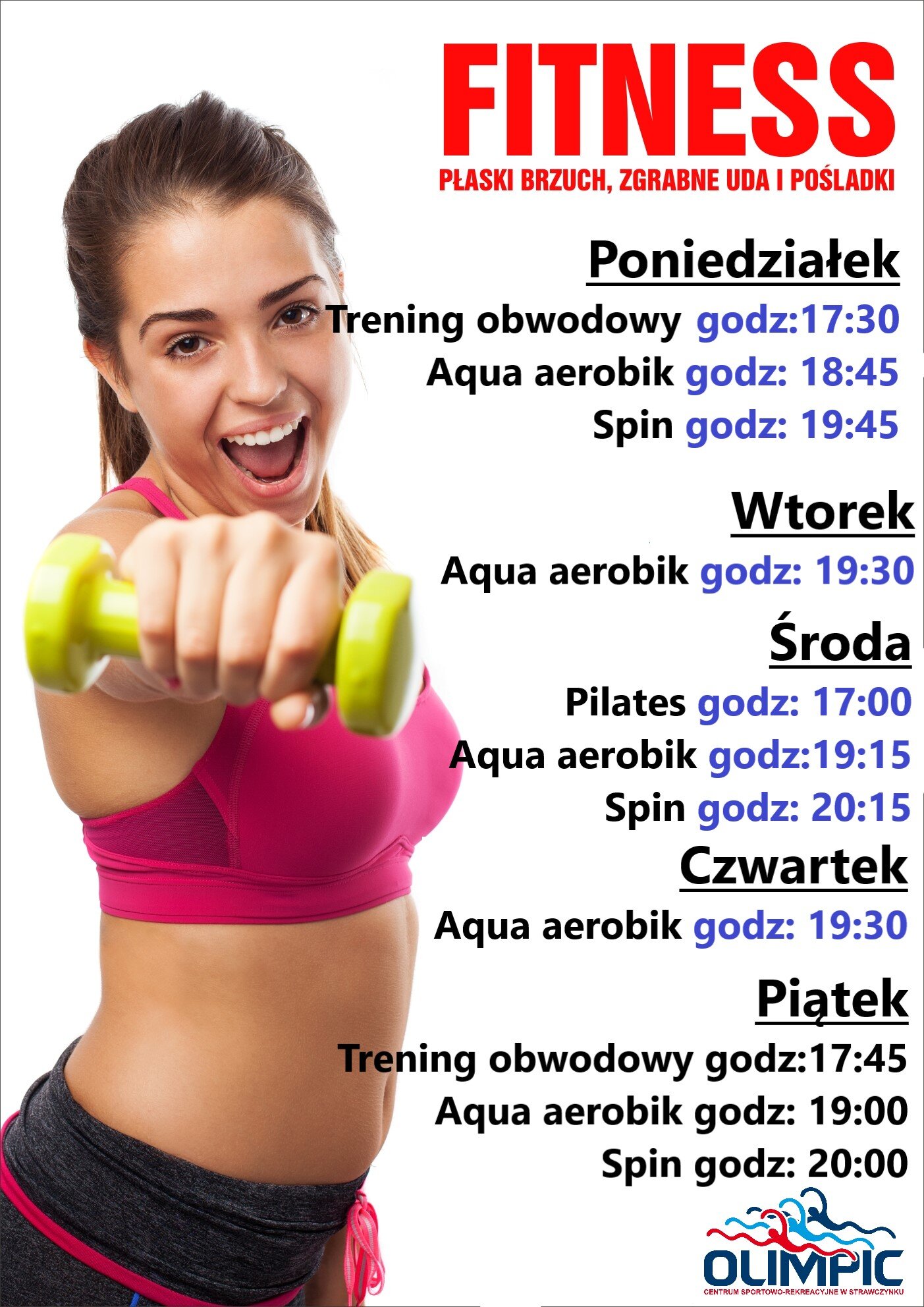 FITNESS plakat na strone olimpic