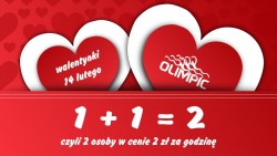 Promocja walentynkowa na pływalni OLIMPIC w Strawczynku