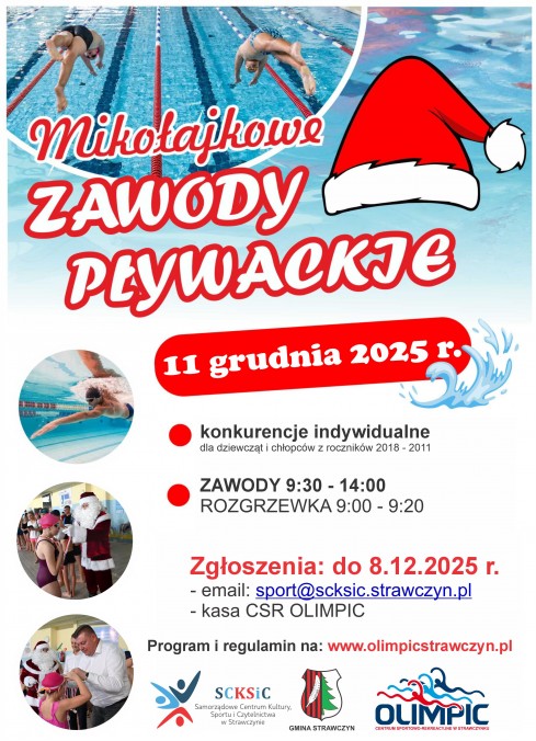 Mikołajkowe zawody pływackie