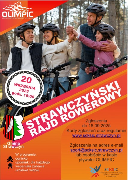 plakat rajd rowerowy jesien 2025