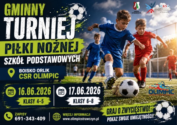 Plakat turniej podstawówka ORLIK 2026