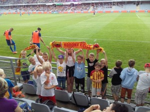 Szkołka Piłkarska OLIMPIC na meczu Korony Kielce