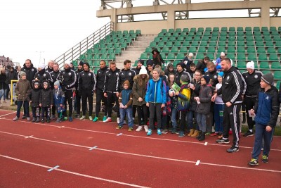 Trening Legii Warszawa na stadionie w Strawczynku