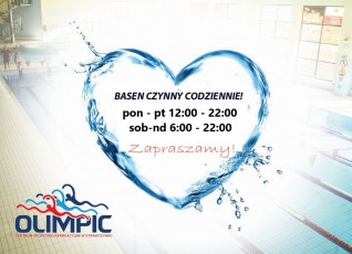 Basen Olimpic Godziny otwarcia 12 22