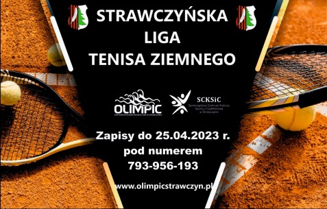 Plakat strawczynska liga tenisa ziemnego mini