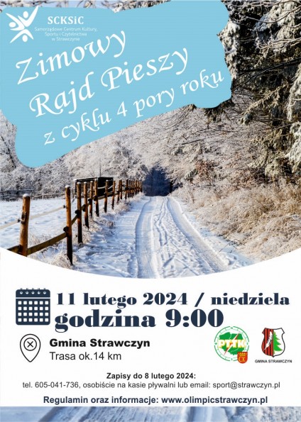 Plakat rajd zimowy www