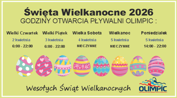 grafika godziny otwarcia basen wielkanoc 2026