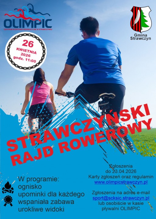 plakat rajd rowerowy wiosna 2026